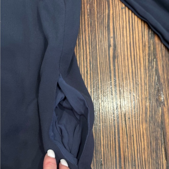 Free People Some Like It Hot Split Sleeve Navy Dress W/ Pockets Sz Small - Picture 6 of 9